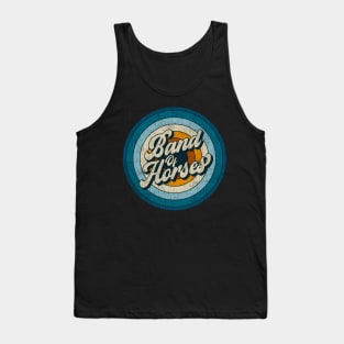 Band Of Horses - Retro Circle Vintage Tank Top